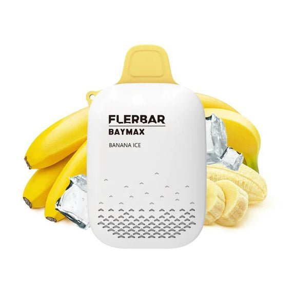 FlerBar Baymax 3500 Puff Disposable Vape Pen Zero Nicotine - Pack of 10 Banana Ice