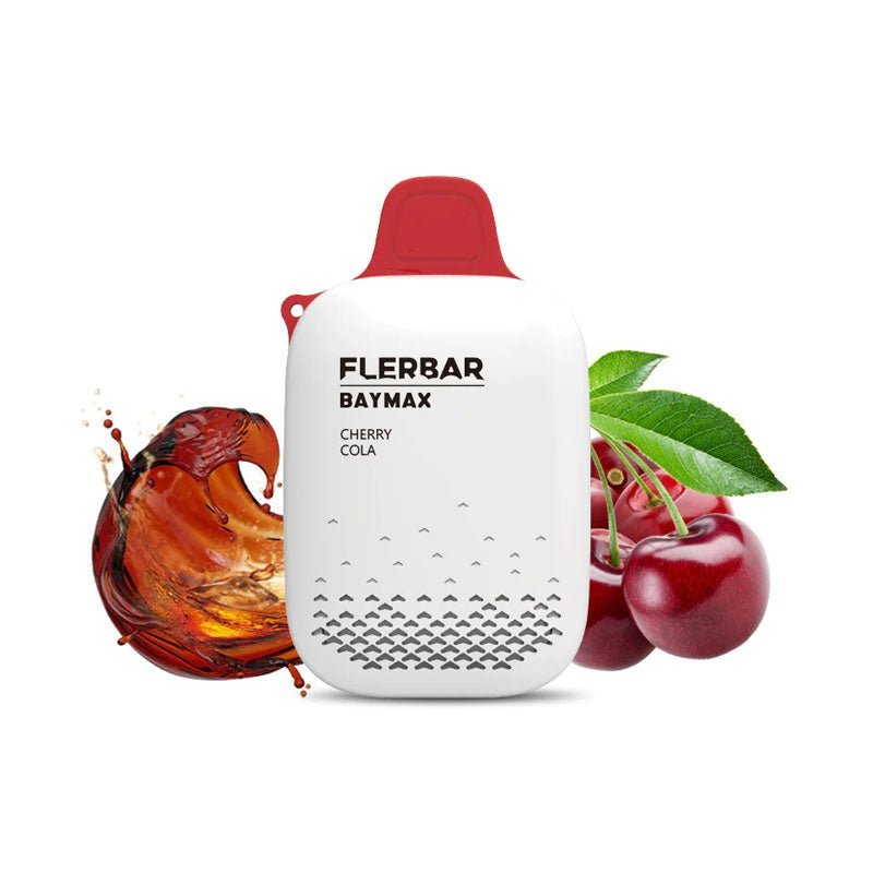 FlerBar Baymax 3500 Puff Disposable Vape Pen Zero Nicotine - Pack of 10 Cherry Cola