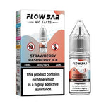 Flow Bar 20ml Nic Salts E - Liquid Pack of 10 Strawberry Raspberry Ice
