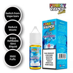 Fruity Vapes Salt 10ml Nic Salts Box of 10 Blue Raspberry