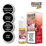 Fruity Vapes Salt 10ml Nic Salts Box of 10 Red Apple Ice