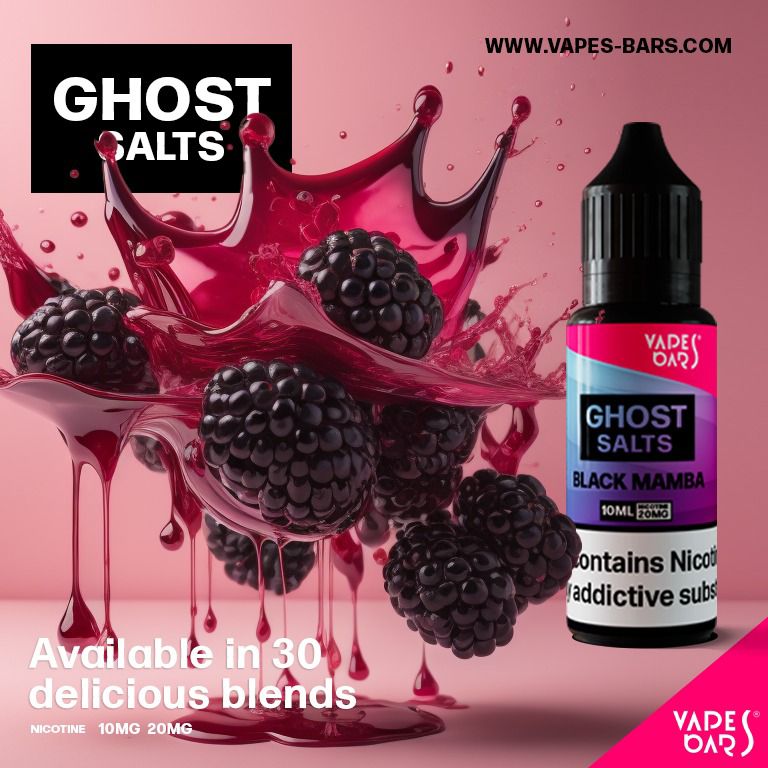 GHOST 3500 Nic Salts 10ml - Box of 10 Black Mamba