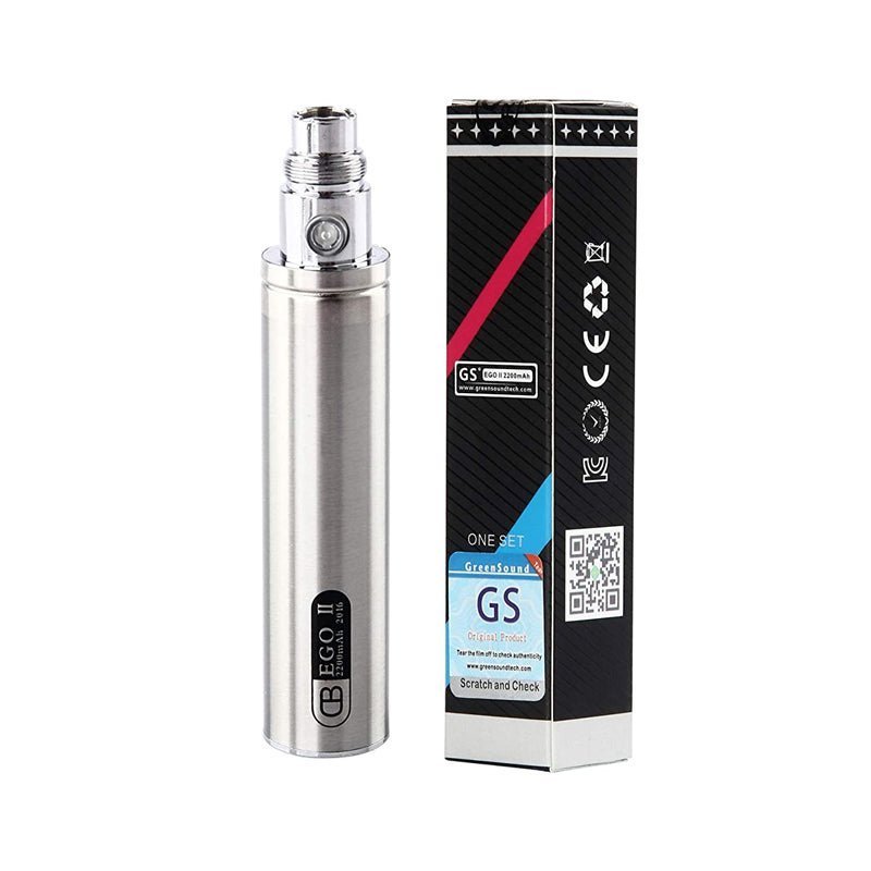 GS EGO II 2200MAH BATTERY Stainless Steel