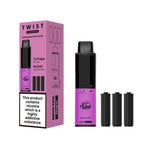 Happy Vibes Twist 2400 Disposable Vape Pen Box of 5 Purple Rain *New*