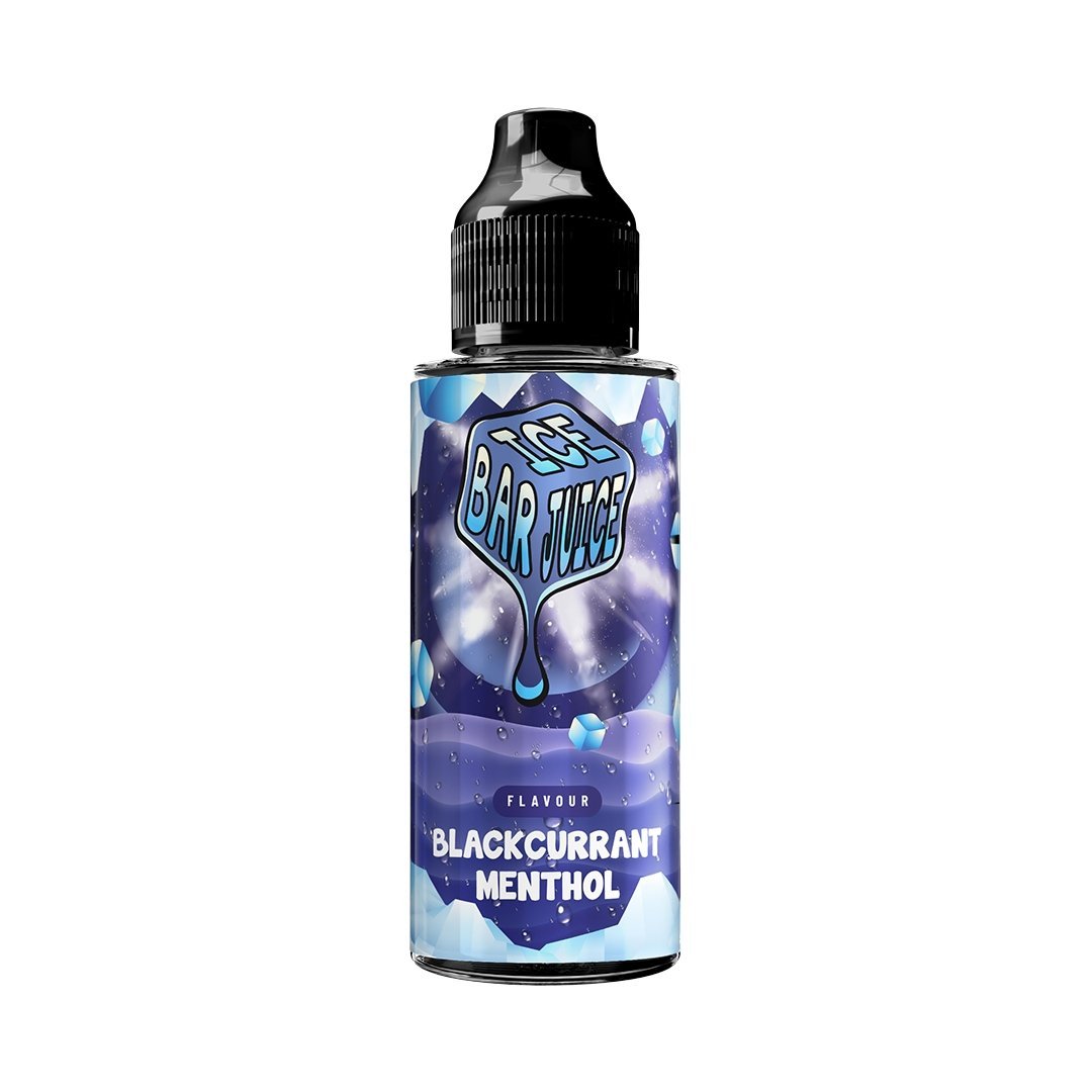 Ice Bar Juice 100ml Shortfills E - liquids Blackcurrant Menthol