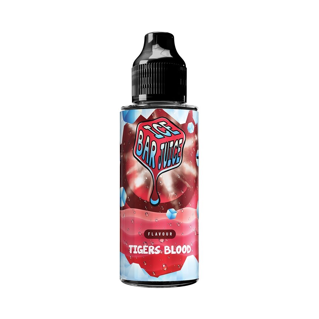 Ice Bar Juice 100ml Shortfills E - liquids Tigers Blood