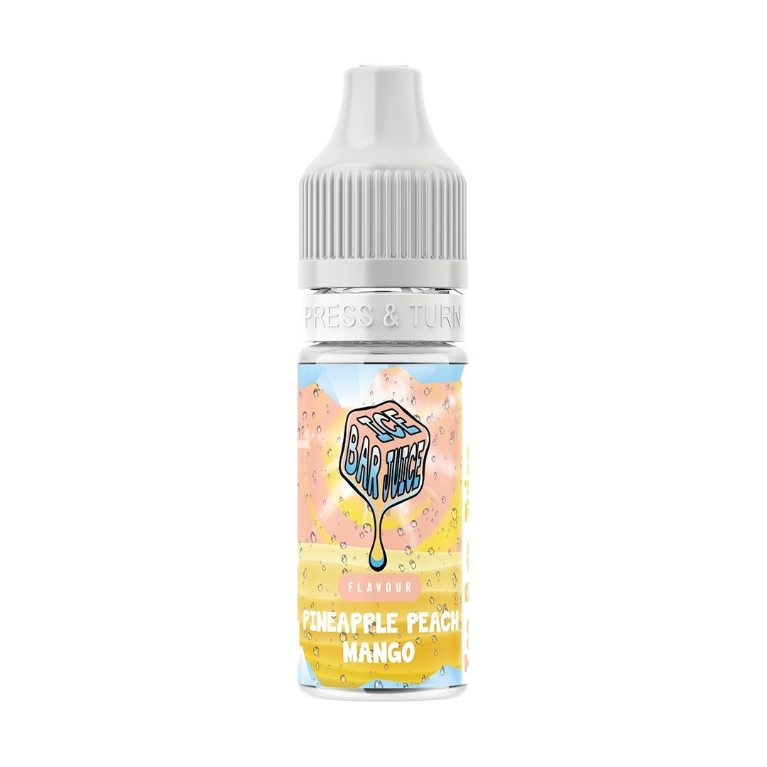 Ice Bar Juice Nic Salts - 10ml E - liquids - Box of 10 Pineapple Peach Mango