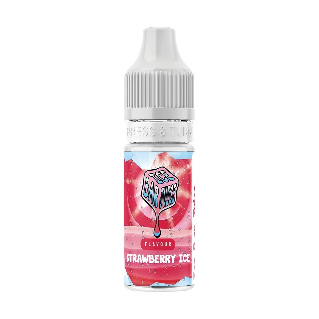 Ice Bar Juice Nic Salts - 10ml E - liquids - Box of 10 Strawberry Ice