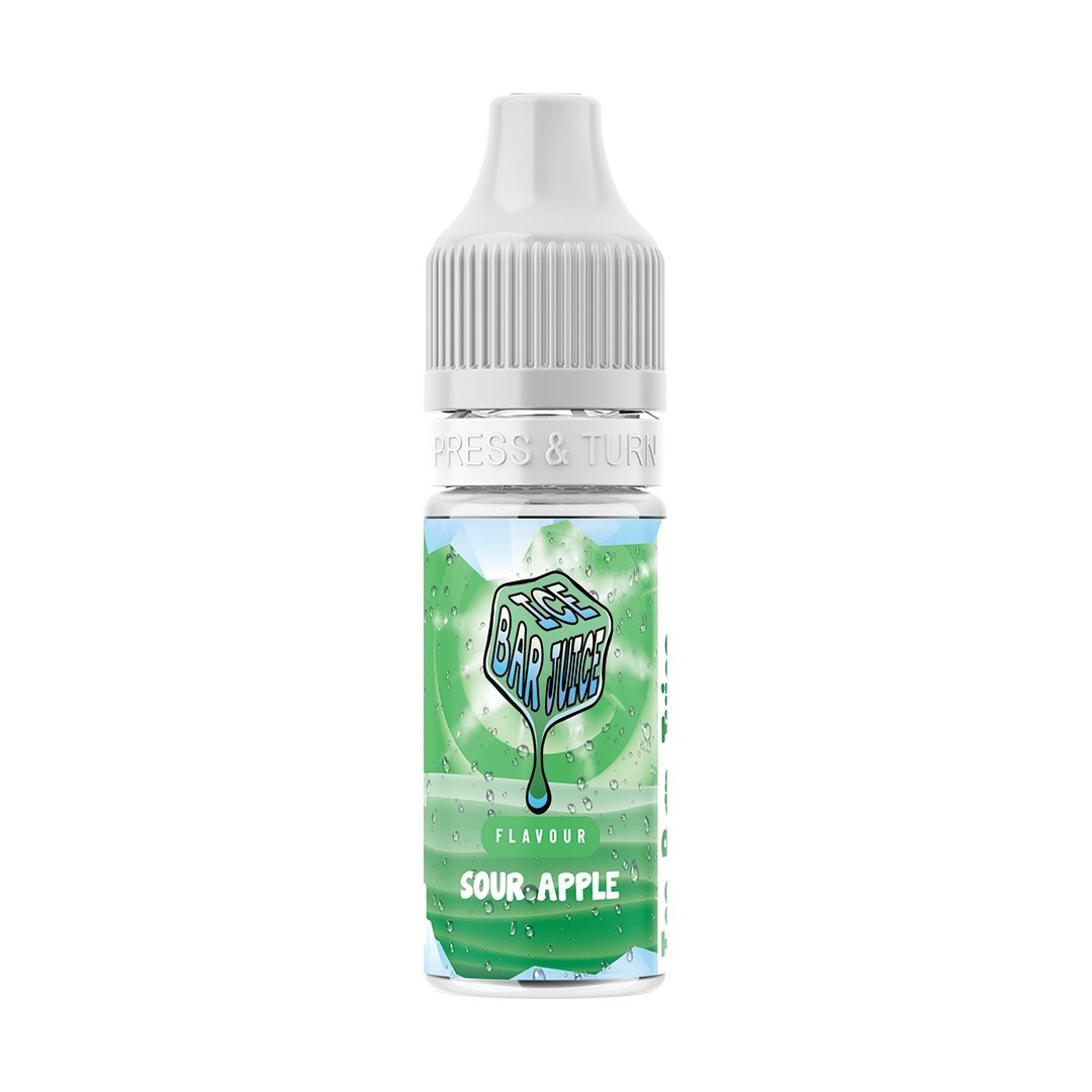 Ice Bar Juice Nic Salts - 10ml E - liquids - Box of 10 Sour Apple