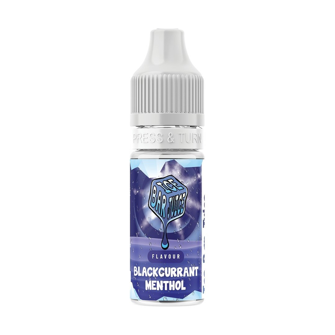 Ice Bar Juice Nic Salts - 10ml E - liquids - Box of 10 Blackcurrant Menthol