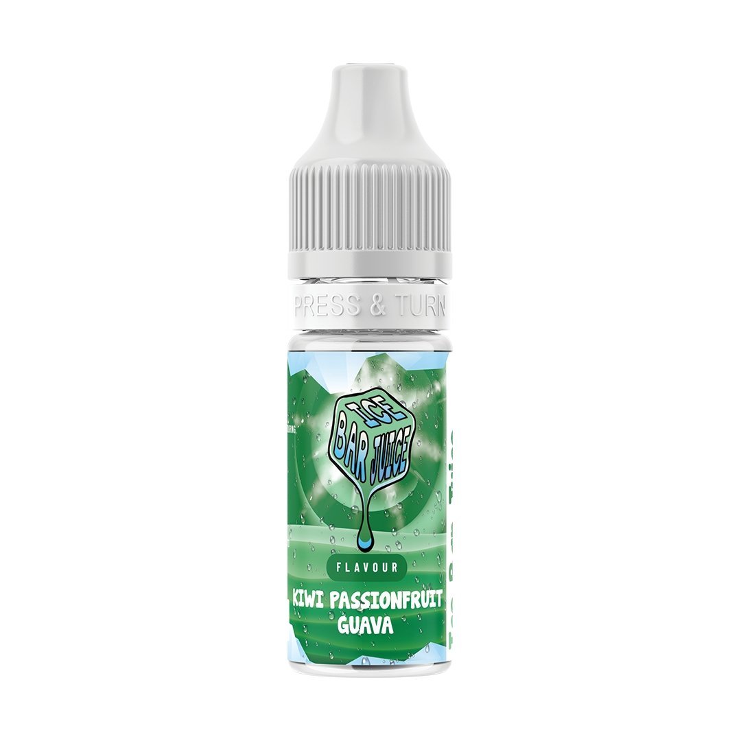 Ice Bar Juice Nic Salts - 10ml E - liquids - Box of 10 Kiwi Passion Fruit Guava