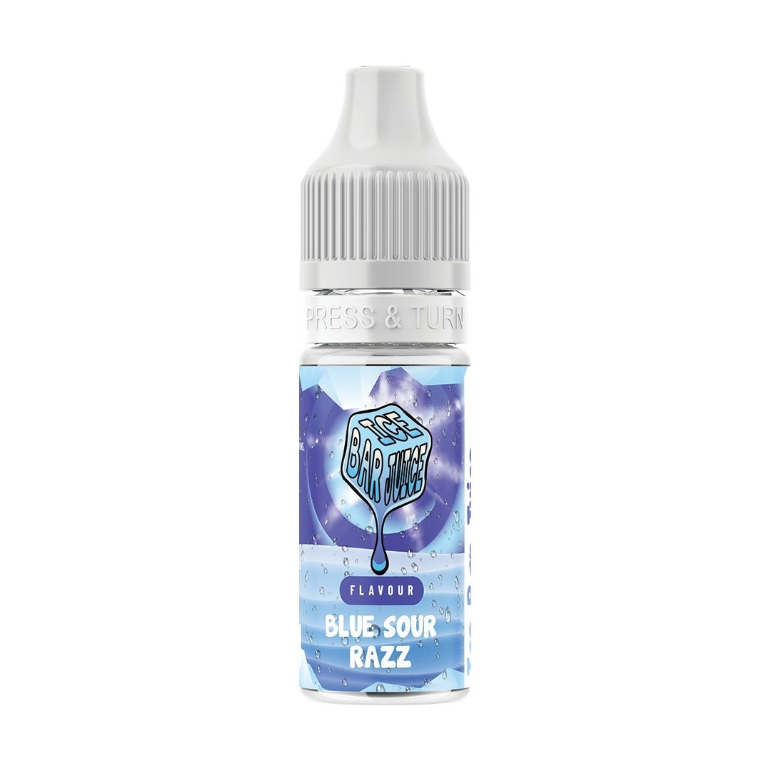 Ice Bar Juice Nic Salts - 10ml E - liquids - Box of 10 Blue Sour Razz
