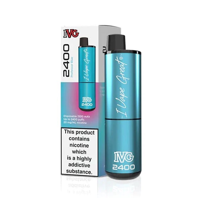 IVG 2400 Prefilled Pod Vape Kit Box of 5 Professor Blue