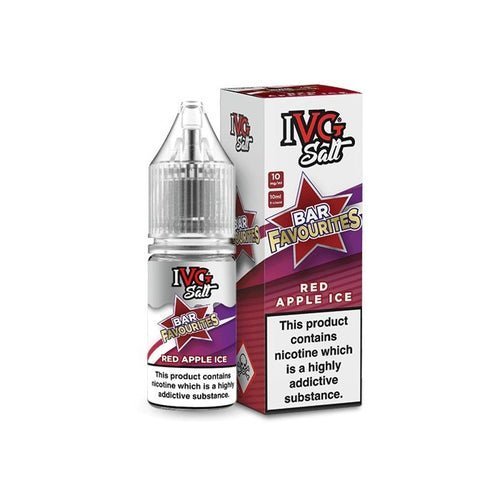 IVG Nic Salt Bar Favourite 10ml E Liquid - Pack Of 10 Red Apple Ice