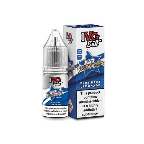 IVG Nic Salt Bar Favourite 10ml E Liquid - Pack Of 10 Blue Razz Lemonade