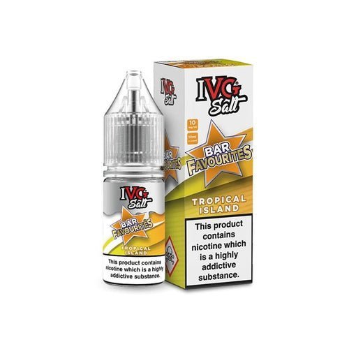 IVG Nic Salt Bar Favourite 10ml E Liquid - Pack Of 10 Tropical Island