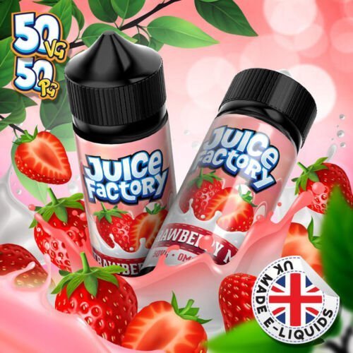 Juice Factory E - Liquid 100ml E - liquids Strawberry Milk