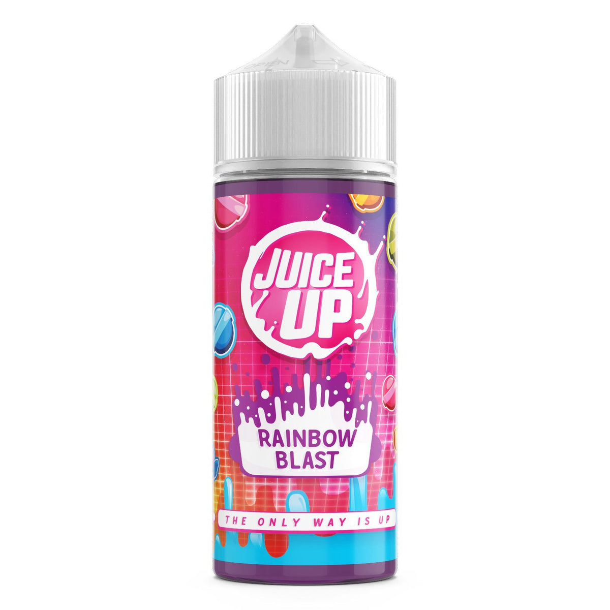 Juice Up 100ml E - liquid Shortfill Rainbow Blast