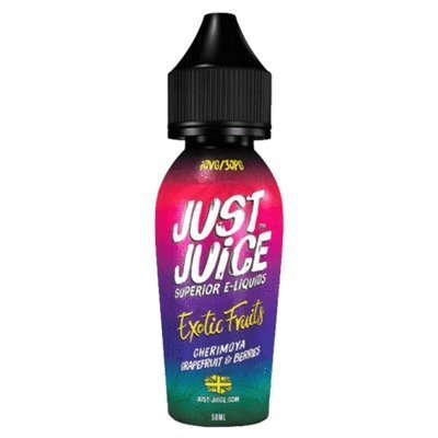 Just Juice 50ml Shortfill Wholesale EXOTIC FRUITS - CHERIMOYA GRAPEFRUIT BERRIES