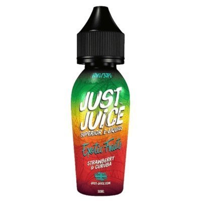 Just Juice 50ml Shortfill Wholesale EXOTIC FRUITS - STRAWBERRY & CURUBA