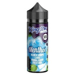 Kingston 50/50 Menthol 100ML Shortfill Blackgrape Lime Bubblegum Menthol