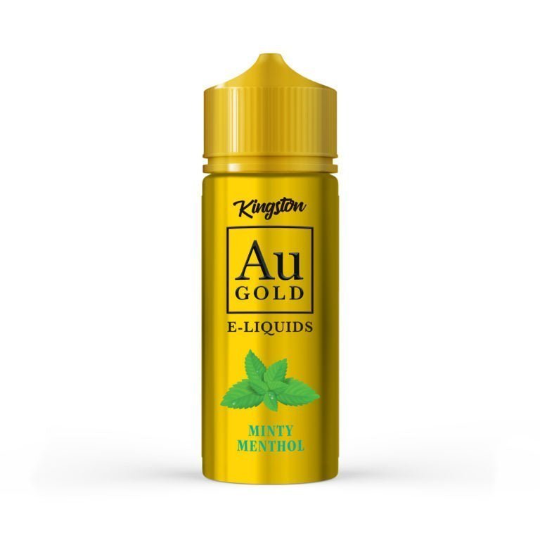 Kingston AU Gold 100ml E - liquid Shortfill Minty Menthol