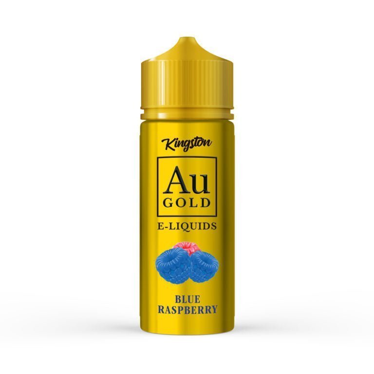 Kingston AU Gold 100ml E - liquid Shortfill Blue Raspberry