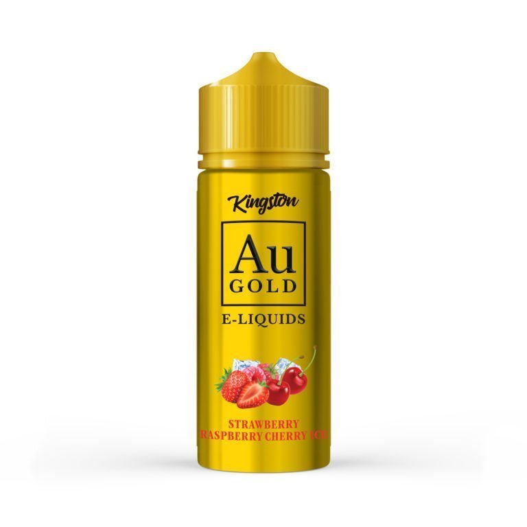Kingston AU Gold 100ml E - liquid Shortfill Strawberry Raspberry Cherry Ice