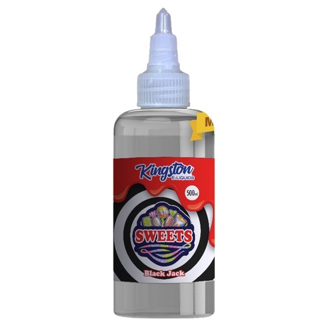 Kingston E - liquids Sweets 500ml Shortfill Black Jack