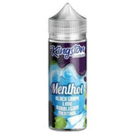 Kingston Menthol 100ML Shortfill Black Grape Lime Bubblegum Menthol