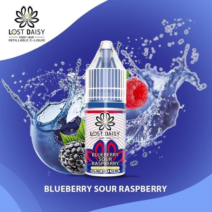 Lost Daisy 5000 Bar Salt 10ml - Box of 10 Blue Sour Raspberry
