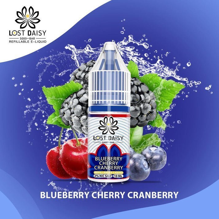 Lost Daisy 5000 Bar Salt 10ml - Box of 10 Blueberry Cherry Cranberry