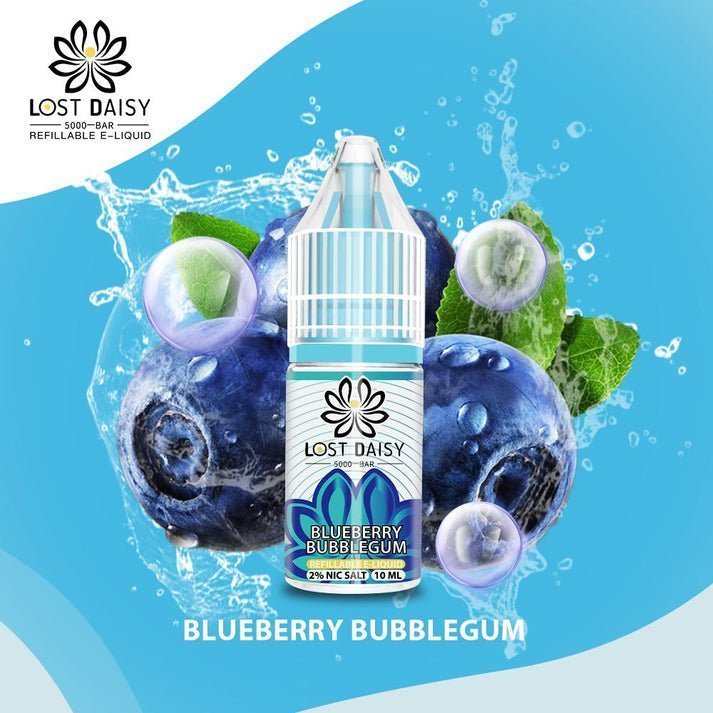 Lost Daisy 5000 Bar Salt 10ml - Box of 10 Blueberry Bubblegum