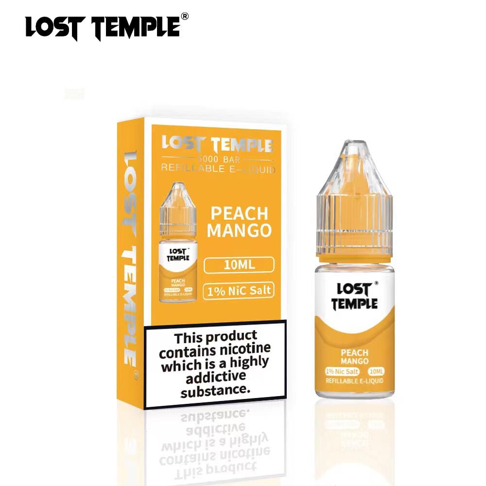 Lost Temple Nic Salts 10ml - Box of 10 Peach Mango