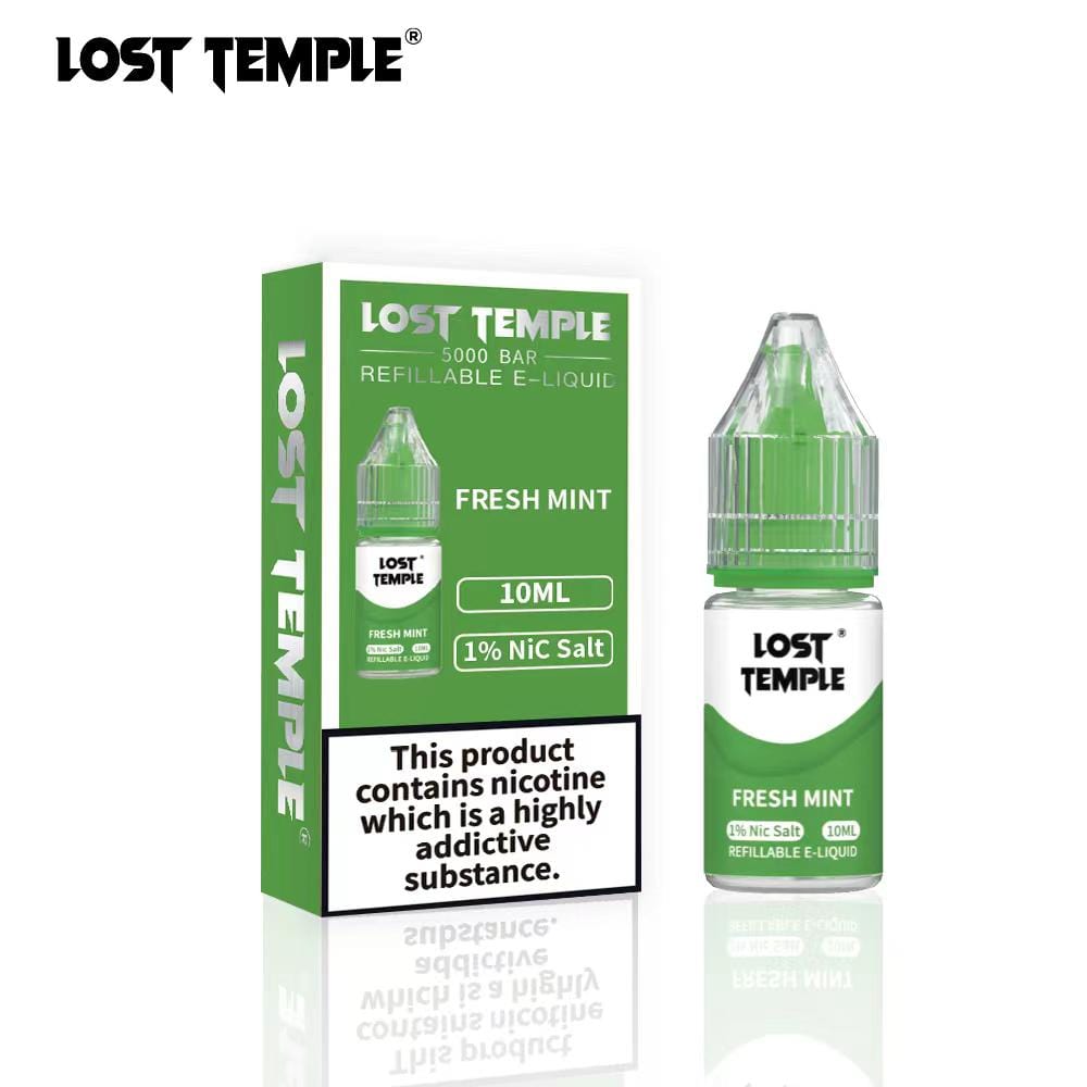 Lost Temple Nic Salts 10ml - Box of 10 Fresh Mint
