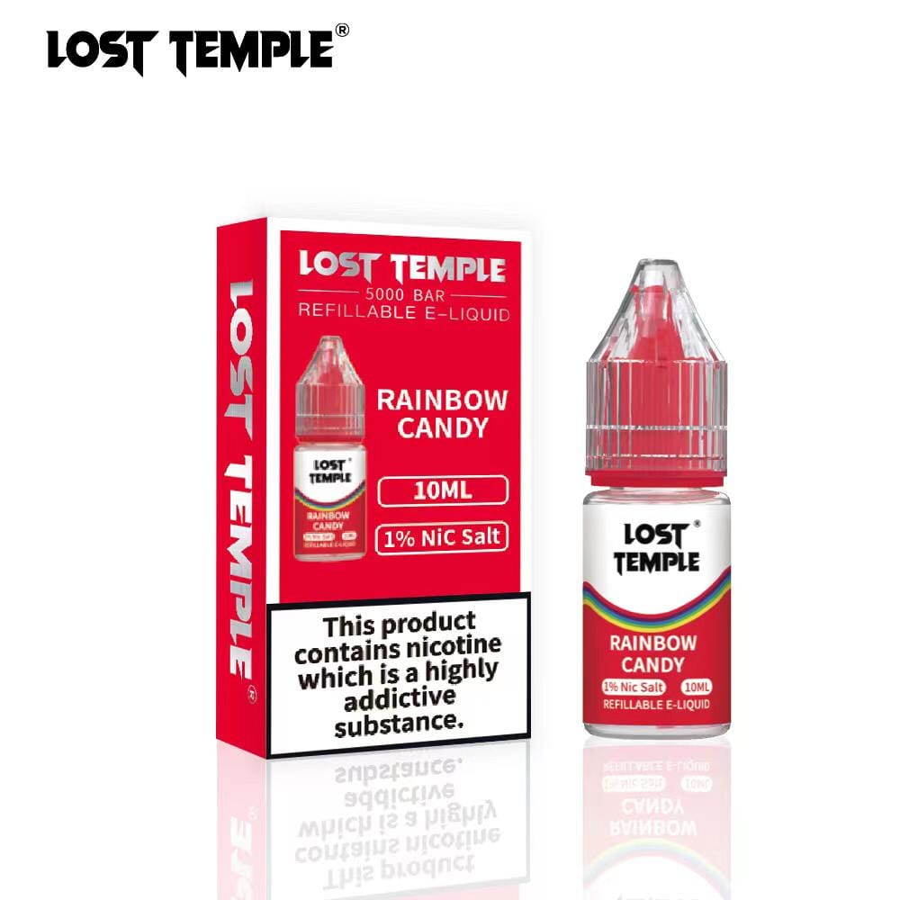Lost Temple Nic Salts 10ml - Box of 10 Rainbow Candy