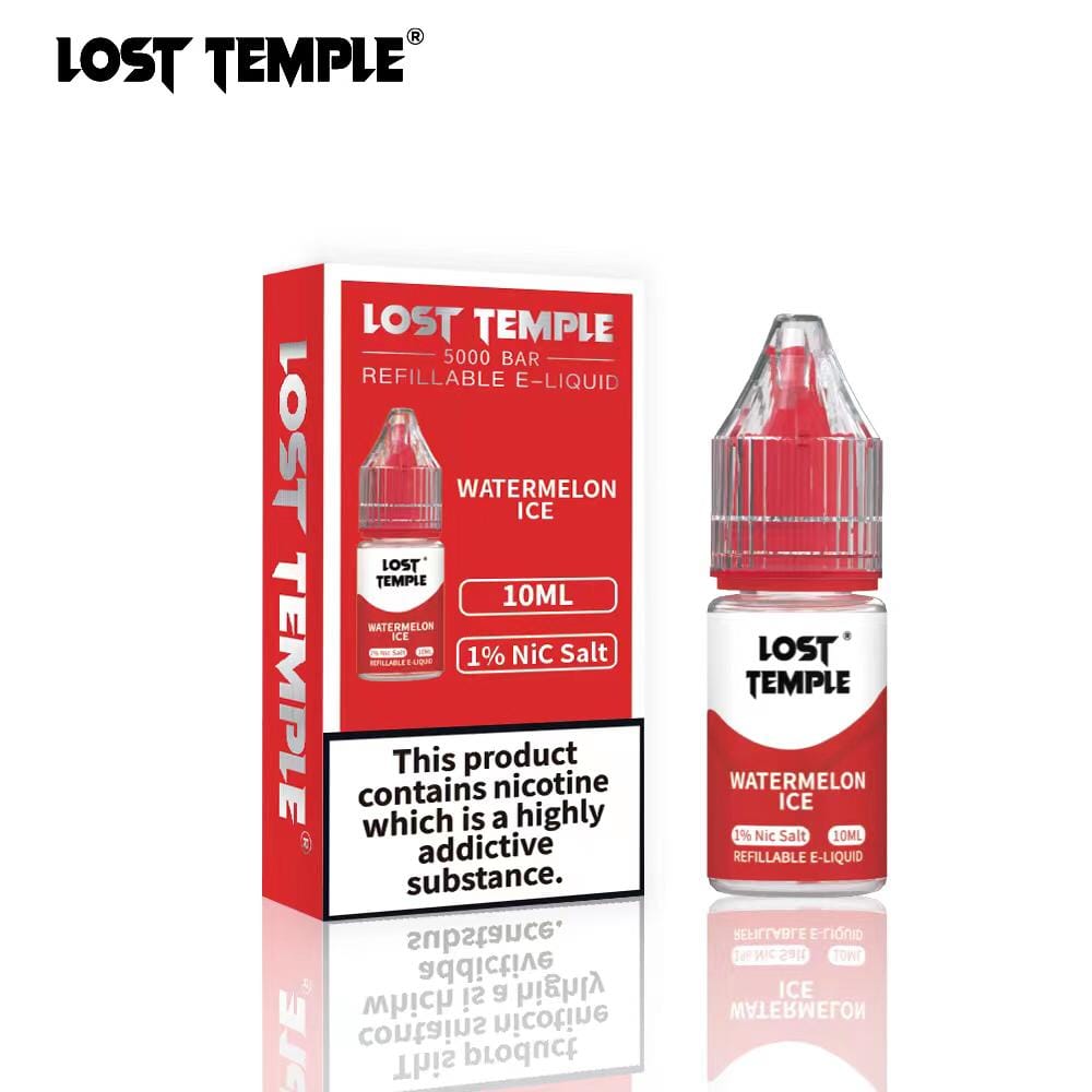 Lost Temple Nic Salts 10ml - Box of 10 Watermelon Ice