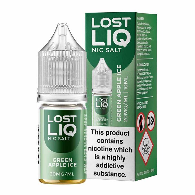 Lostliq 3000 Nic Salts 10ml - Box of 10 Green Apple Ice