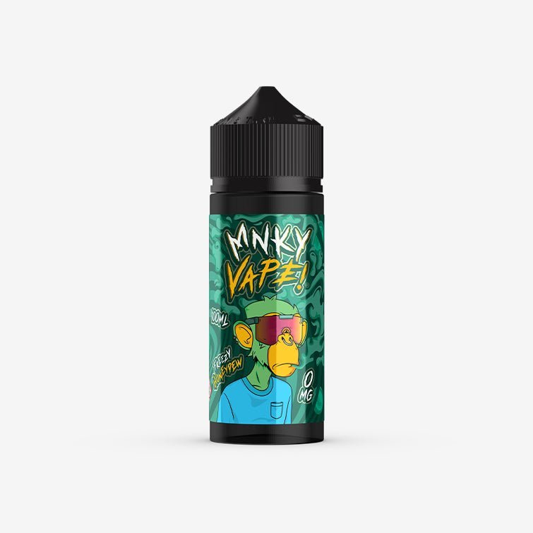 Mnky Vape 100ml E - liquid Shortfill Freezy Honeydew