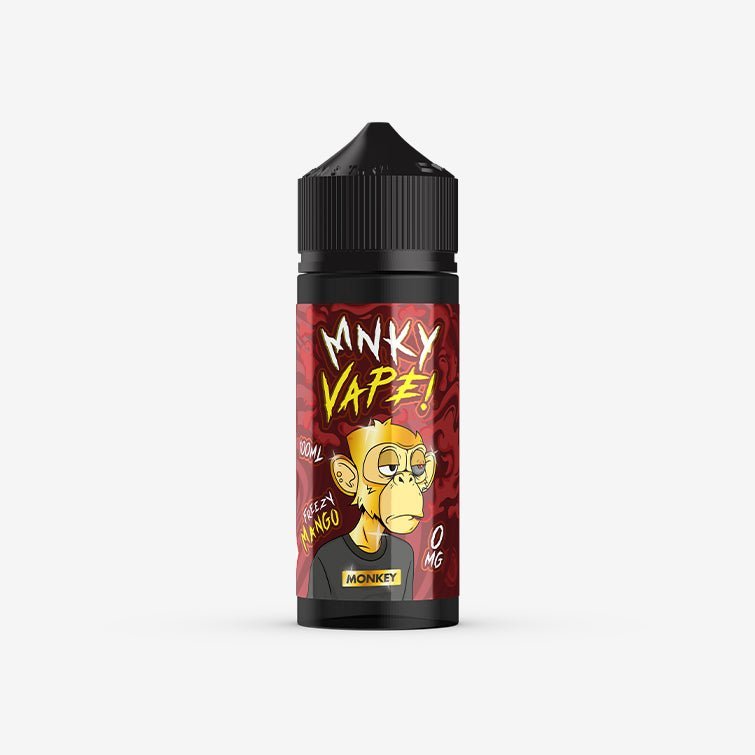 Mnky Vape 100ml E - liquid Shortfill Freezy Mango