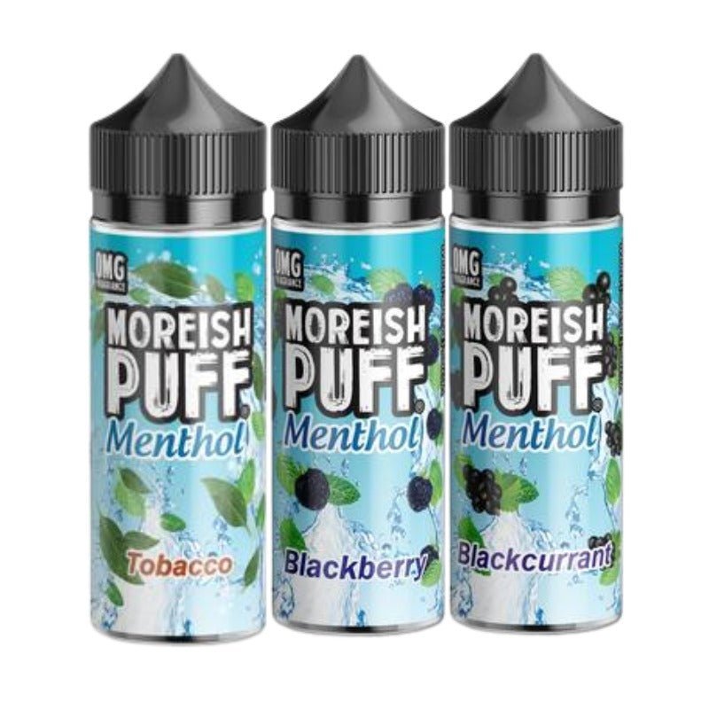 Moreish Puff Menthol 100ML Shortfill Blackberry