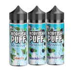 Moreish Puff Menthol 100ML Shortfill Blackberry