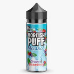 Moreish Puff Menthol 100ML Shortfill Grape & Strawberry