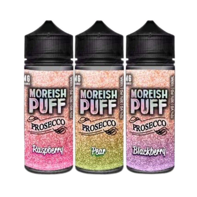 Moreish Puff Prosecco 100ML Shortfill Pear