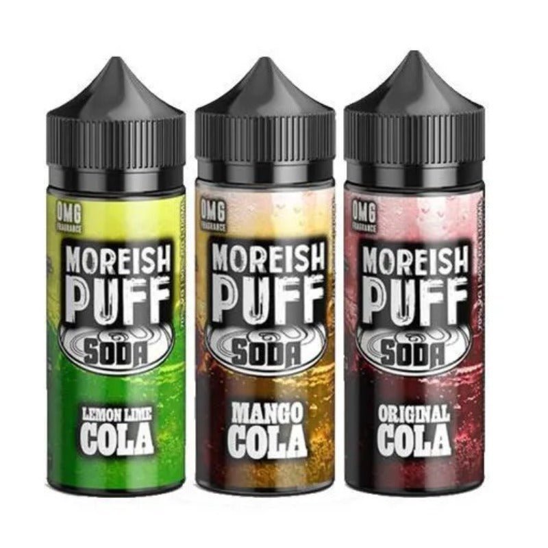Moreish Puff Soda 100ML Shortfill Mango Cola