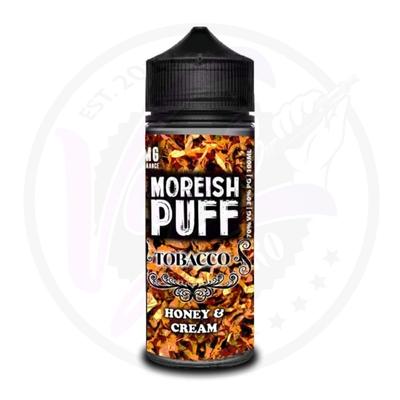 Moreish Puff Tobacco 100ML Shortfill Honey and Cream