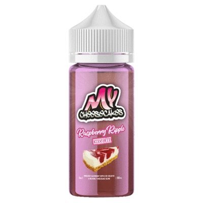 My E - Liquids Cheesecakes 100ML Shortfill Raspberry Ripple Cheesecake