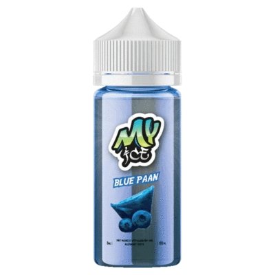 My E - Liquids Ice 100ML Shortfill Blue Paan