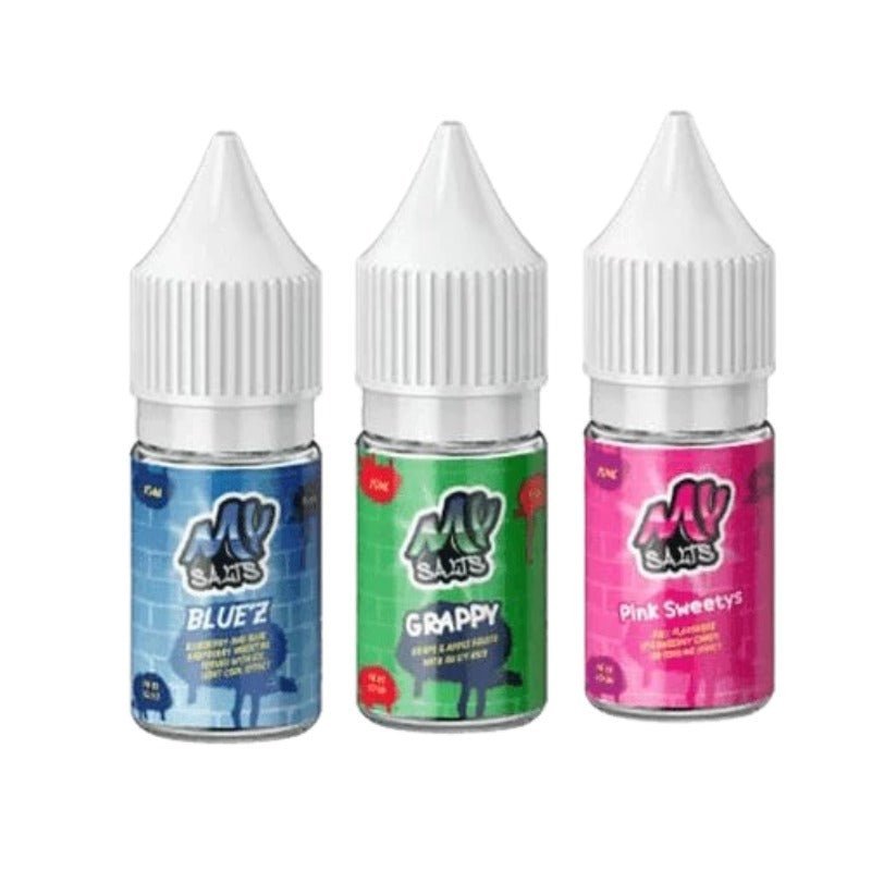 My Salts 10ml Nic Salt (Pack of 10) Blue'z
