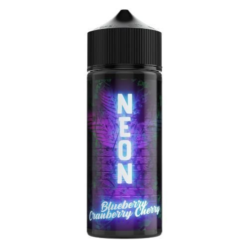 Neon 100ml shortfill E - liquid Blueberry Cranberry Cherry